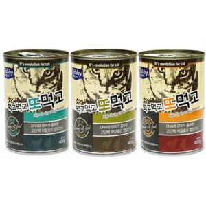 태비탑퍼 먹고먹고 또먹고 고양이캔 생선, 타우린, 400g, 12개