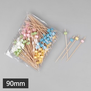 [KO] 일회용 파티용 소품용 대나무꼬지 큐빅꼬지 9cm 1봉 약100개, (KO) 9cm 큐빅꼬지 1봉(약100개), 1개