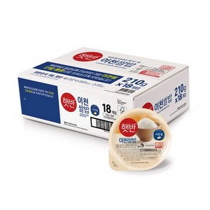 [햇반]이천쌀밥 210g18개, 210g, 18개, 상세페이지 참조
