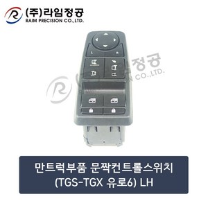 만트럭부품 문짝컨트롤스위치LH(TGS-X유로6)/라임정공, 1개