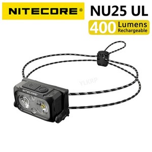 NITECORE-NU25 UL 400 루멘 3 광원 전조등 USB-C 충전 지원, 01 36.95, 1개