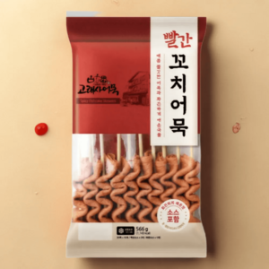 고래사 밀가루없는 빨간 꼬치 어묵 냉동566g, 566g, 1개