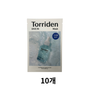 토리든 다이브인 저분자 히알루론산 마스크 27ml, 10개입, 1개