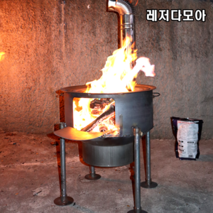 불멍화로대 드럼통 화덕 캠핑 화목 난로 전원주택 시골 바베큐 화롯대, 외경52CM 두께2.1MM 링 포함(이벤트가격적용중), 1개