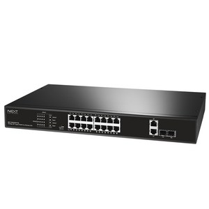 넥스트 기가비트 16포트 2SFP POE 스위칭허브 270W, NEXT-POE320SFP-PD, 1개[출고]_ma