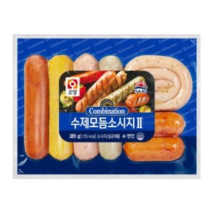 사조오양 [퀴클리몰] 수제 모듬 소시지 385g 냉동 후랑크소시지, 18개