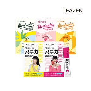 티젠 콤부차 10개입 5종 혼합(레몬+유자+베리+피치+파인애플), 50g, 1개, 5g