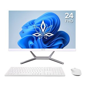 뷰라이프 24인치 일체형PC N5095 윈도우11포함 무선키보드마우스 증정, 1TB, 16GB, 화이트, AP-D238-N5, WIN11 Po