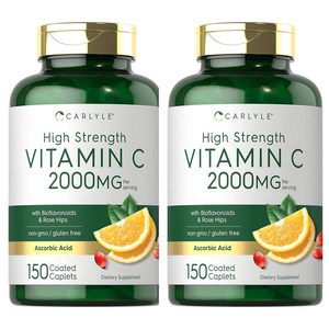 칼라일 비타민C 1000mg 시트러스 바이오플라보노이드 150캡슐 x2개, 2개, 150정