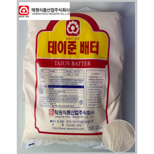 [태원] 테이준배터 5kg 1-2EA(업소용)_매콤한치킨가루(상온)_치즈왕자, 2개