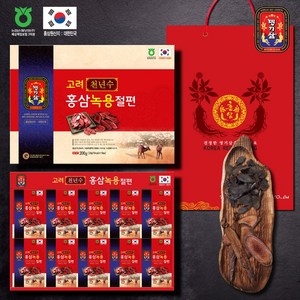 명기삼 고려천년수 홍삼녹용절편 + 쇼핑백, 200g, 1개