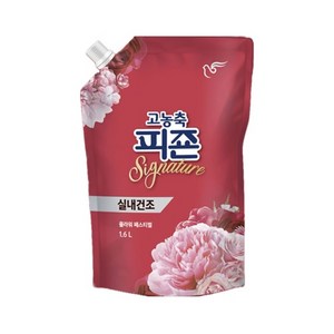 피죤 고농축 실내건조 시그니처 플라워페스티벌 섬유유연제 리필, 1.6L, 8개