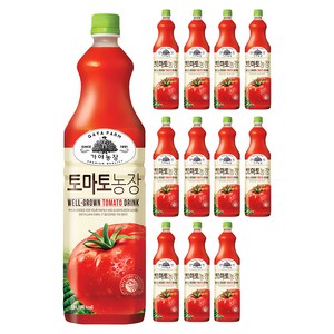 가야농장 토마토 주스, 1.5L, 12개