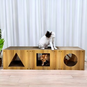 마아 고양이 스크래쳐 대형 터널 스크래쳐 숨숨집 125cm, 1개, 본품