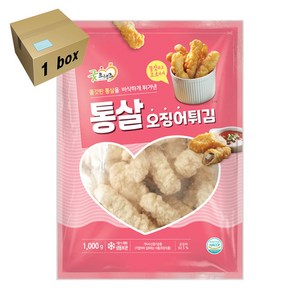 굿프랜즈 통살오징어튀김 1box (1kg x10), 1kg, 10개