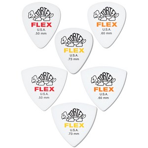 던롭피크 톨텍스 플렉스 피크 0.5mm 0.6mm 0.73mm 두께 Dunlop TORTEX FLEX PICK, 스탠다드(눈물형) 0.73mm, 1개