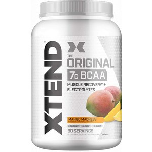 Scivation XTEND 7g BCAA 글루타민 파우더 90SRV MANGO MADNESS 195691, 1.26kg, 1개