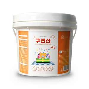 아이브케이 구연산 버킷형 (대용량), 4kg, 1개