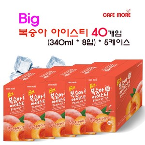 [카페모어] 빅 복숭아아이스티 (340ml 40개입), 40개, 340ml