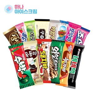 빙그레 메로나 비비빅 누가바 스크류 죠스바 아이스크림, 40개, 70g