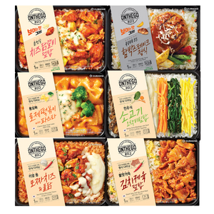 아워홈 온더고 6종 종류별 총 6팩, 1개, 290g