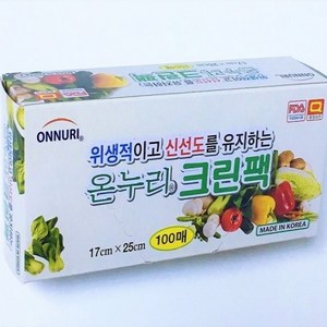 온누리 크린팩 미니 17cm X 25cm 100매입 (50개 1BOX), 50개, 100개입