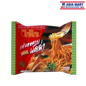 태국 WAIWAI 팟 차 베이비 클램 플레이버 라면 60g / Pad Cha Baby Clam Instant Noodles 와이와이, 1개