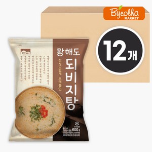 고향식품 옛맛 황해도 되비지탕 600g 1박스 (12개) 대용량 식당용 업소용 냉동 식자재, 12개