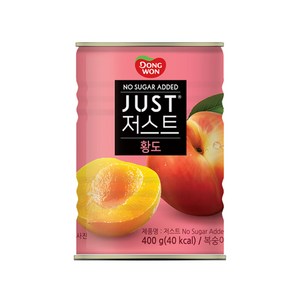 동원 저스트 노슈가 황도, 400g, 12개