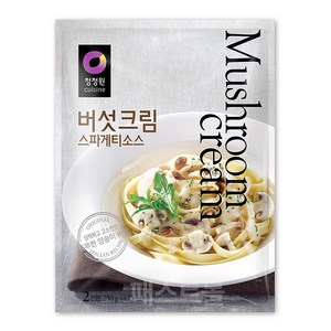 청정원 버섯크림 스파게티소스, 250g, 1개