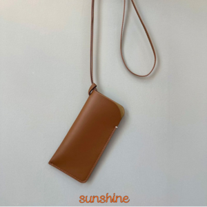 SUNSHINE 가죽 휴대용 선글라스 안경케이스