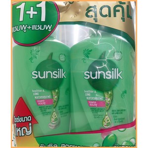 태국 썬실크(Sunsilk) 샴푸 초록색 healthie & LONG, 1개, 950ml