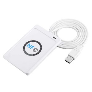 NFC 리더기 SDK 제공 RF 리더 RFID 리더기 ACR 122, 흰색, ACR-122(No.58R), 1개