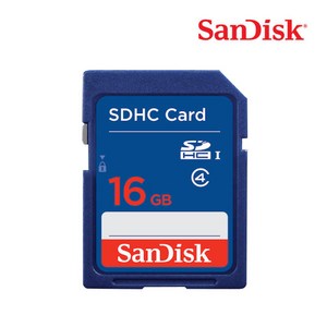 [샌디스크] SD 메모리 카드 SDHC 메모리, 16GB, 1개
