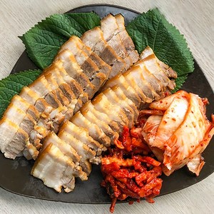 오겹살 한방 통 보쌈 수육 캠핑음식 밀키트, 350g, 1개