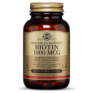 솔가 비오틴 1000mcg 베지터블 캡슐, 250정, 1개