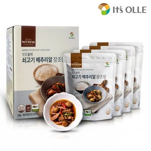 잇츠올레 쇠고기 메추리알 장조림 145g (4팩), 580g, 1개