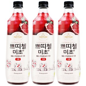 CJ제일제당 쁘띠첼 미초 석류 900ml, 3개