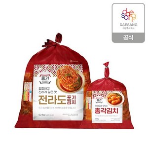 종가 종가집 전라도식 포기김치 5.2kg + 총각김치 850g, 단품