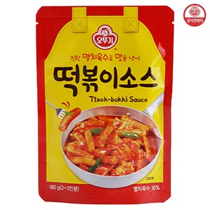 오뚜기 진한 멸치육수로 맛을 낸 떡볶이소스, 180g, 1개