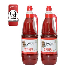 김명수젓갈 멸치액젓 천연식품, 1.8L, 2개