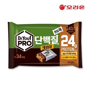 [KT알파쇼핑]오리온 닥터유프로 크런치 한입쏙 ( 약34개입 총420g) x 1개, 420g