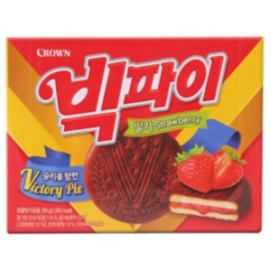 크라운 빅파이 딸기, 216g, 4개