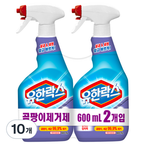 유한락스 곰팡이 제거제, 600ml, 10개