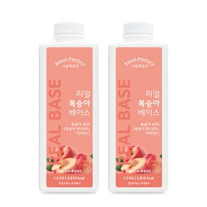 서울팩토리 리얼 복숭아 베이스 1.2kg 2개세트, 2개