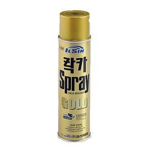 일신 락카 스프레이 금색 332 산업용 DIY 도색 페인트 420ml, 골드, 1개