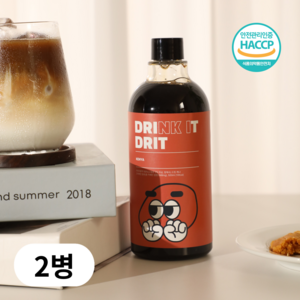 드릿 콜드브루 더치커피 원액 케냐 액상커피, 2개, 1개입, 500ml