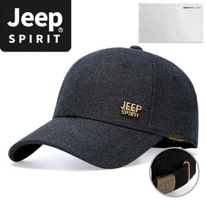 JEEP SPIRIT 캐주얼 야구 모자 CA0602 + 모던프로 정품 인증 스티커, 그레이, 1개