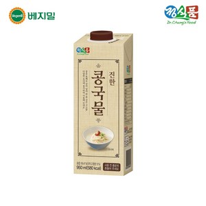 콩을 통째로 갈아넣은 정식품 진한콩국물 950ML 6개