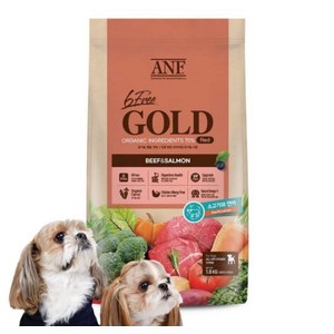 ANF 유기농 6FREE GOLD 독 소고기와 연어 1.6kg, 1개